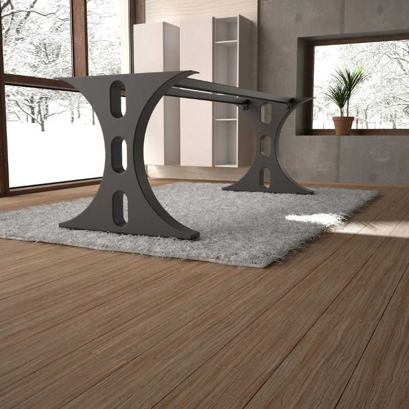 MS Powder C-Shape Coated Metal Table Legs | Industrial Legs Design for Desks & Tables