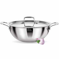 Deep Kadhai With Lid Ss Triply (Milton Procook)