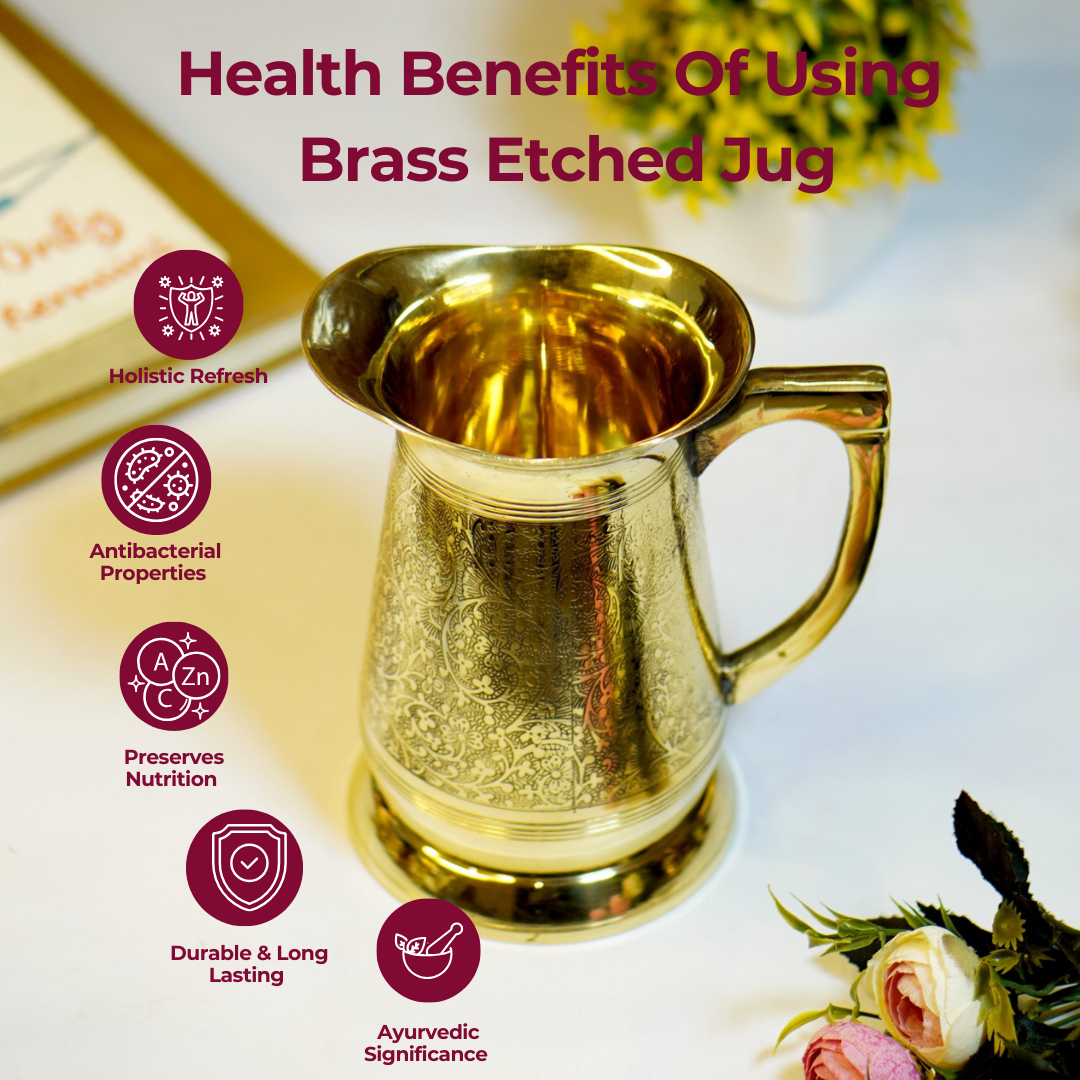 Brass Etched Jug