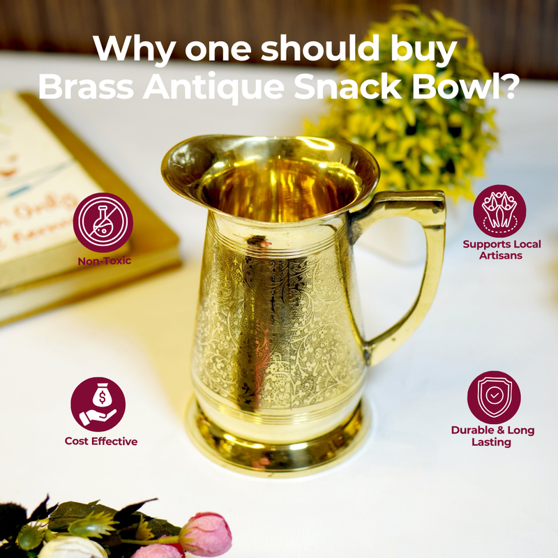 Brass Etched Jug