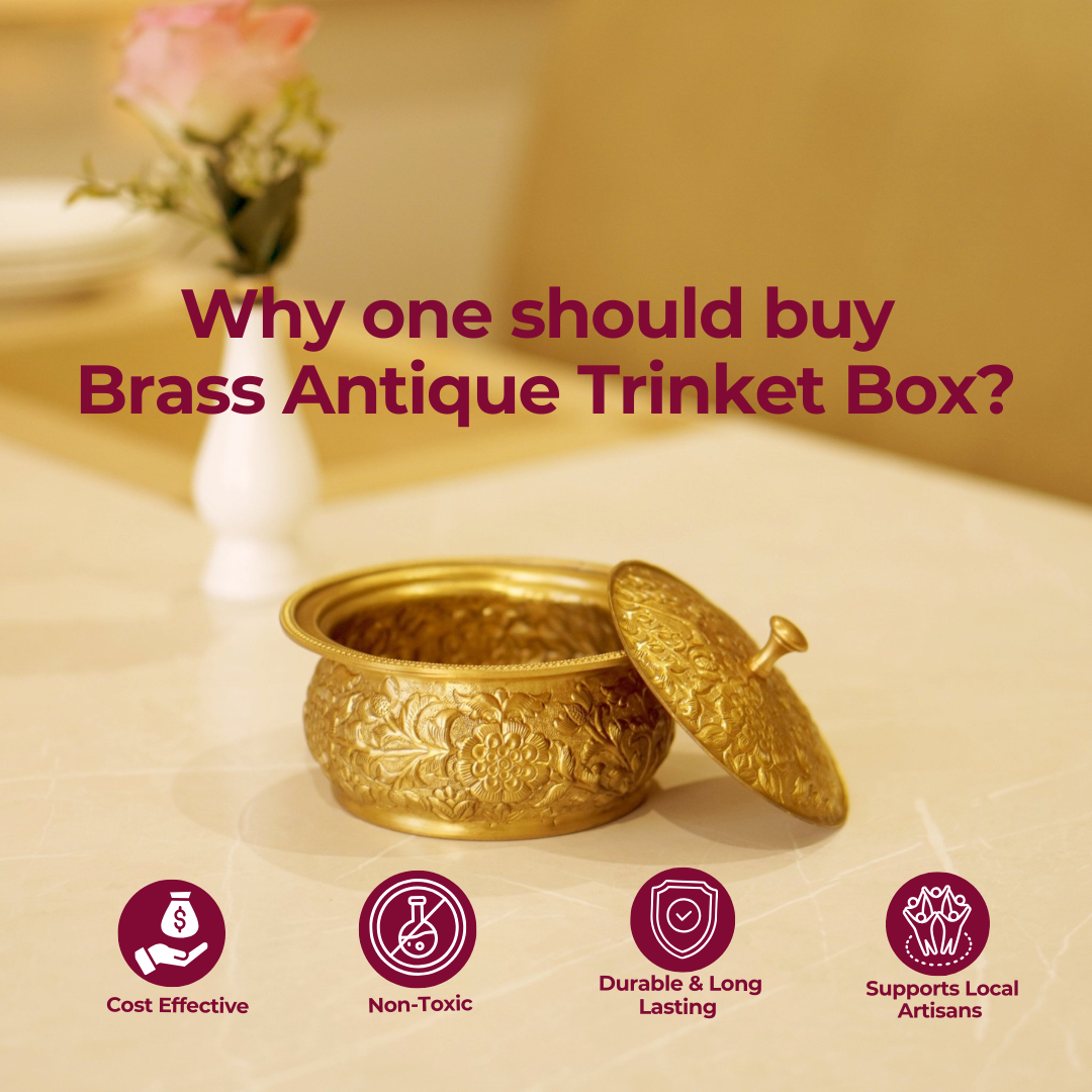 Brass Antique Trinket Box