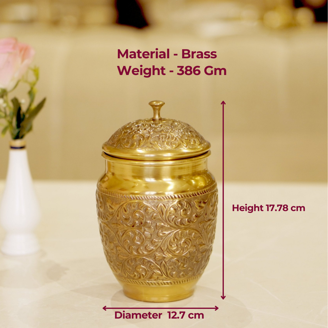 Brass Antique Laddu Dabba Box