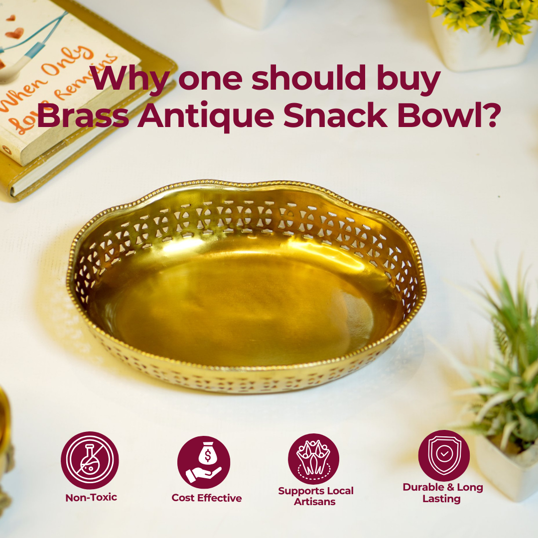 Brass Antique Snack Bowl