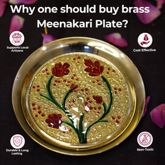 Meenakari bhog plate