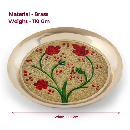 Meenakari bhog plate