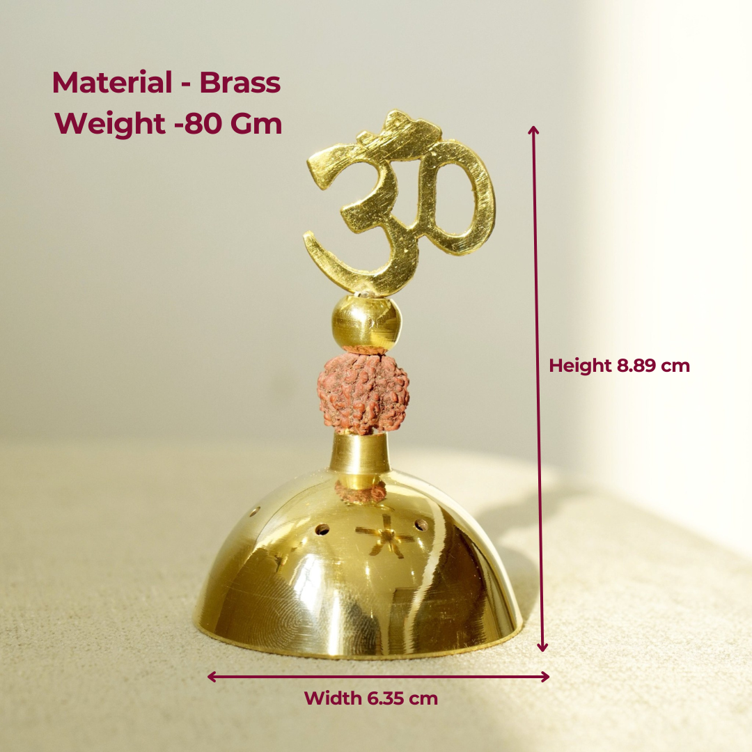 Brass Rudraksh Incense Stick ( Agarbatti ) Holder