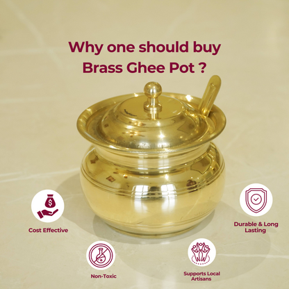 Brass Ghee Pot