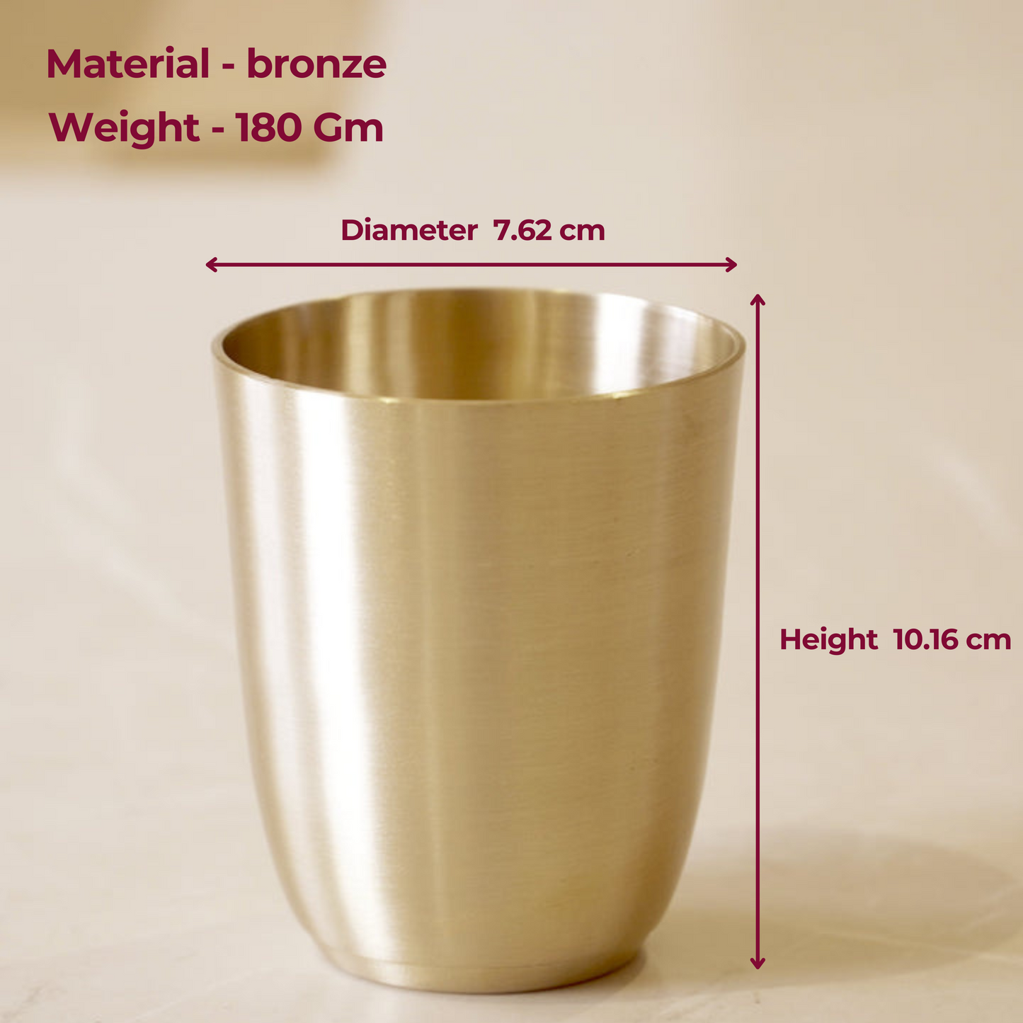 Kansa / Bronze glasses matte finish