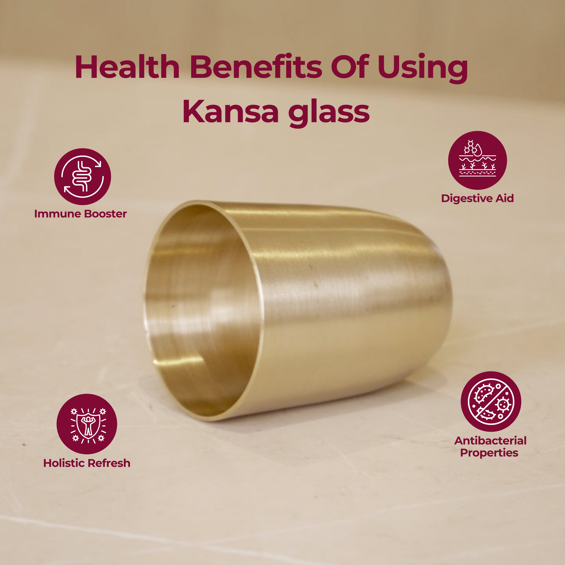 Kansa / Bronze glasses matte finish