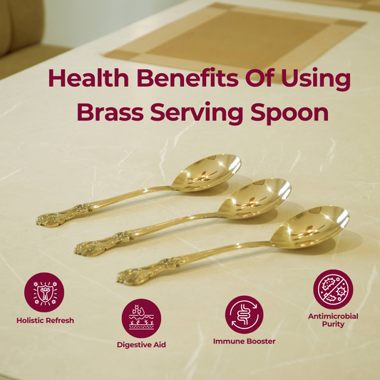 Brass Serving Spoon Perfect for Home and Restaurants