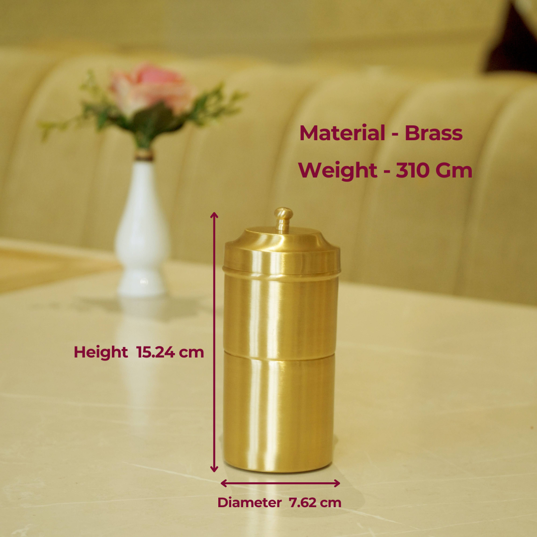 Brass Coffee Filter with Matte Finish