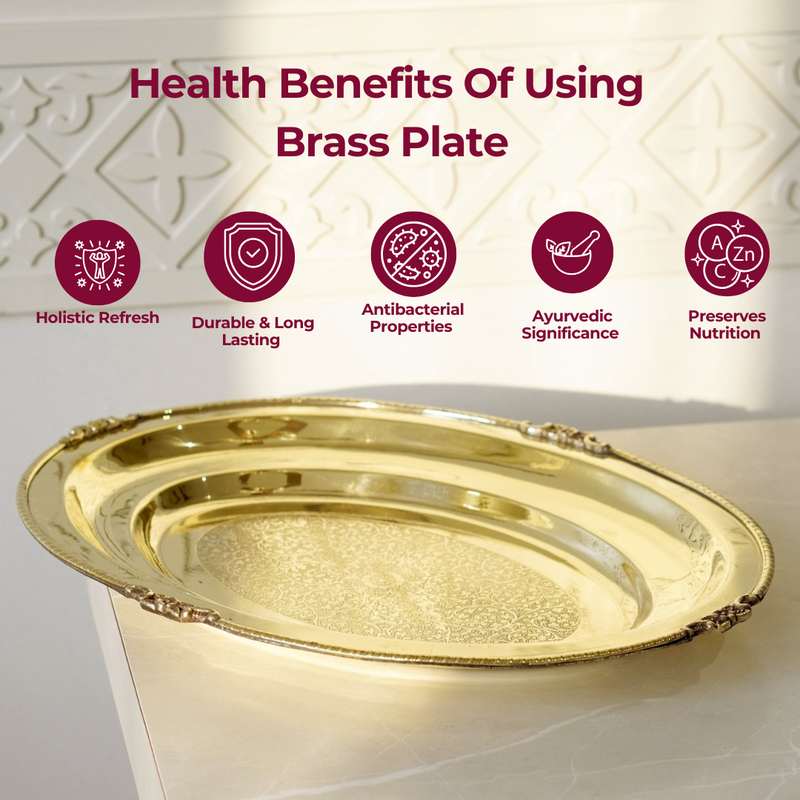 Brass Plate for Rice Serving