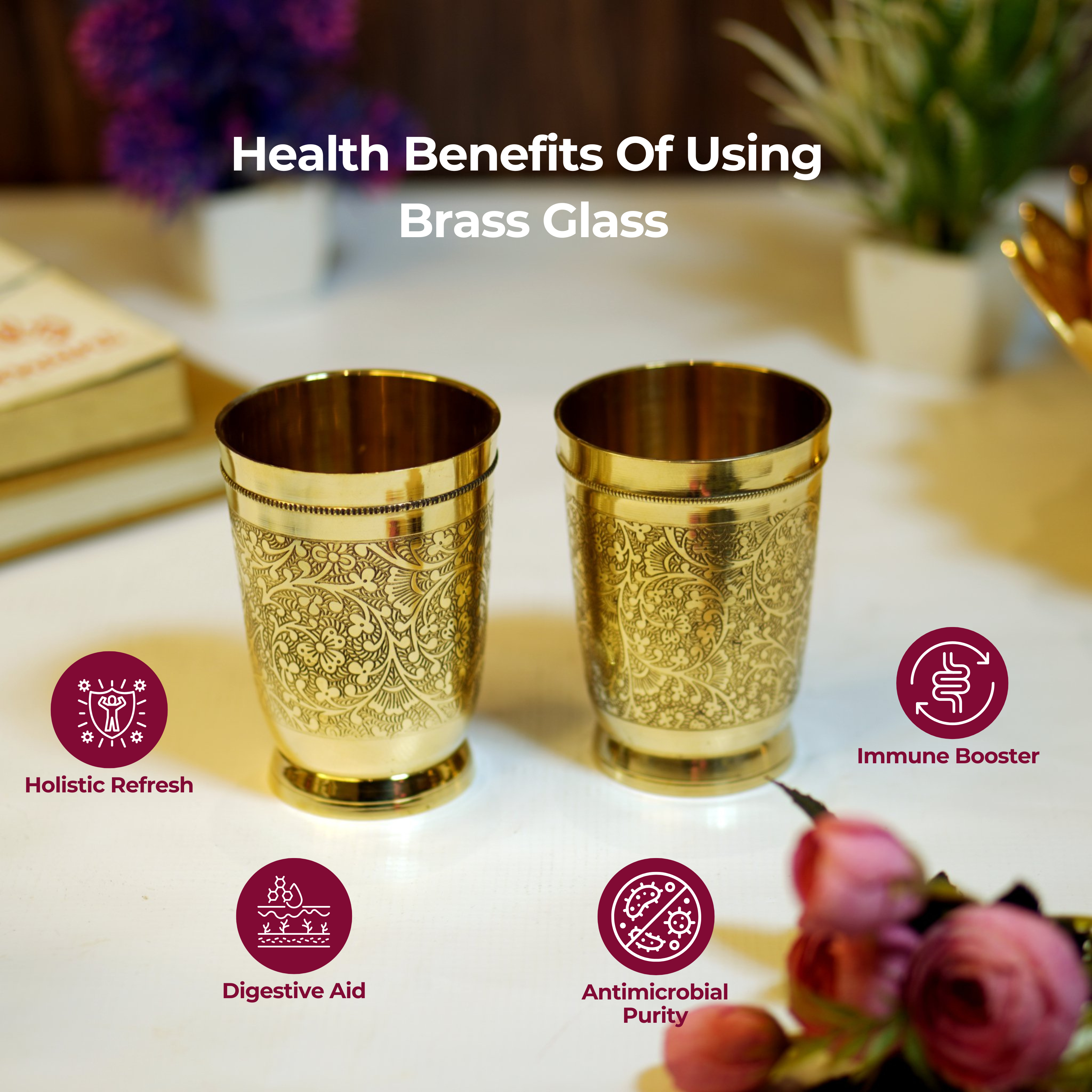 Brass Etched Glass