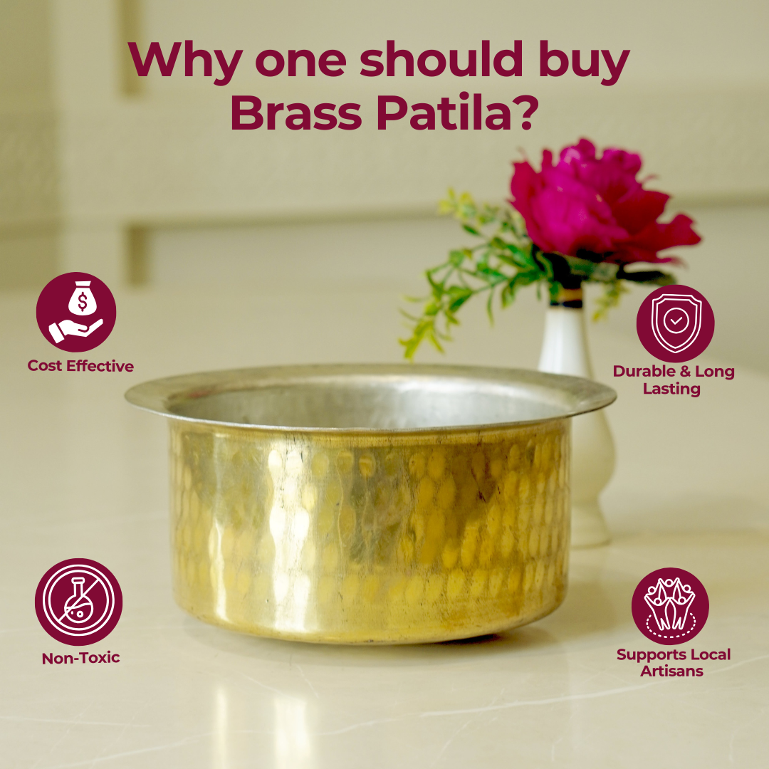 Brass Patila / Bhagona with Tin Coating