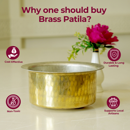 Brass Patila / Bhagona with Tin Coating