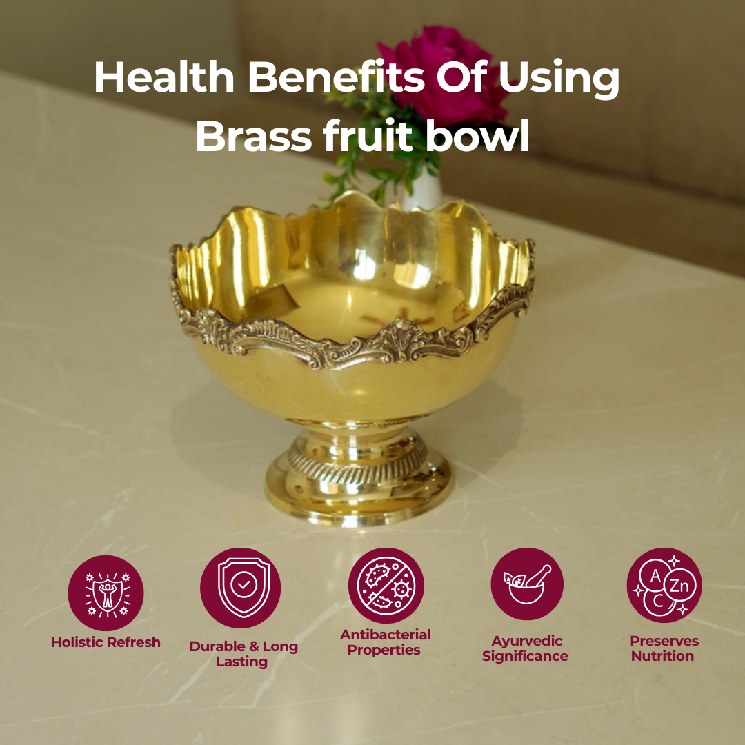Brass decorative fruit bowl / table bowl