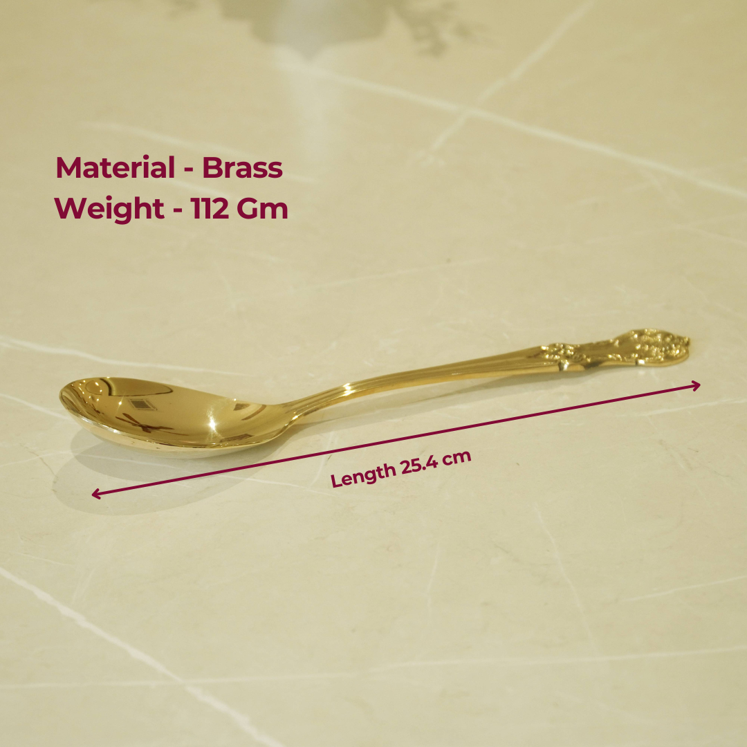 Brass Serving Spoon Perfect for Home and Restaurants