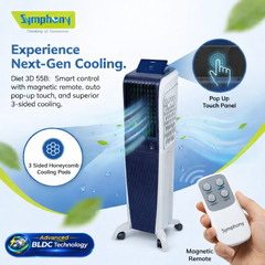 Diet 3D 55B | BLDC Tower Air Cooler | Magnetic Remote | Pop-up Touchscreen