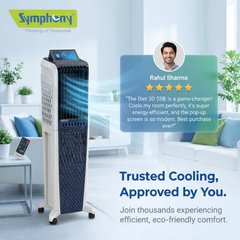 Diet 3D 55B | BLDC Tower Air Cooler | Magnetic Remote | Pop-up Touchscreen