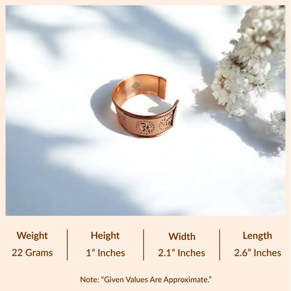 Pure Copper Jai Mata Di Bangle Handcrafted Spiritual Bracelet