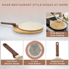 Vinod Ceravit Dosa Tawa - Desert Rose