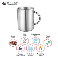 Stainless Steel Double Wall Coffee Mug