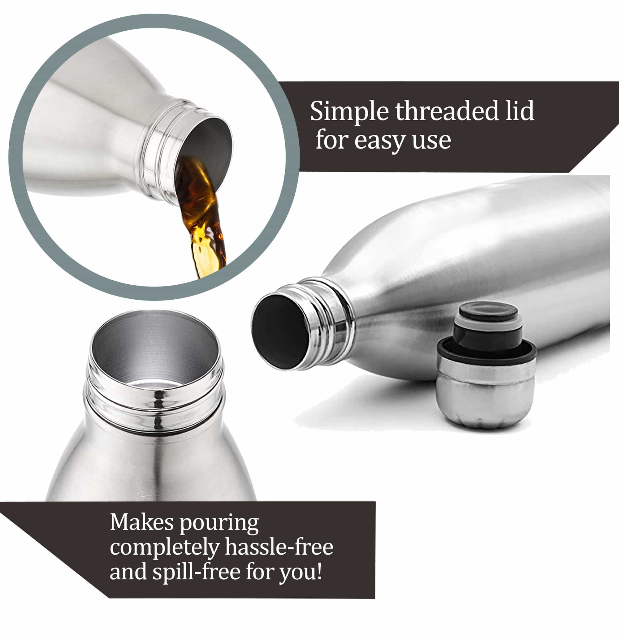 Personalized Duo Deluxe Thermosteel Water Bottle (Milton)