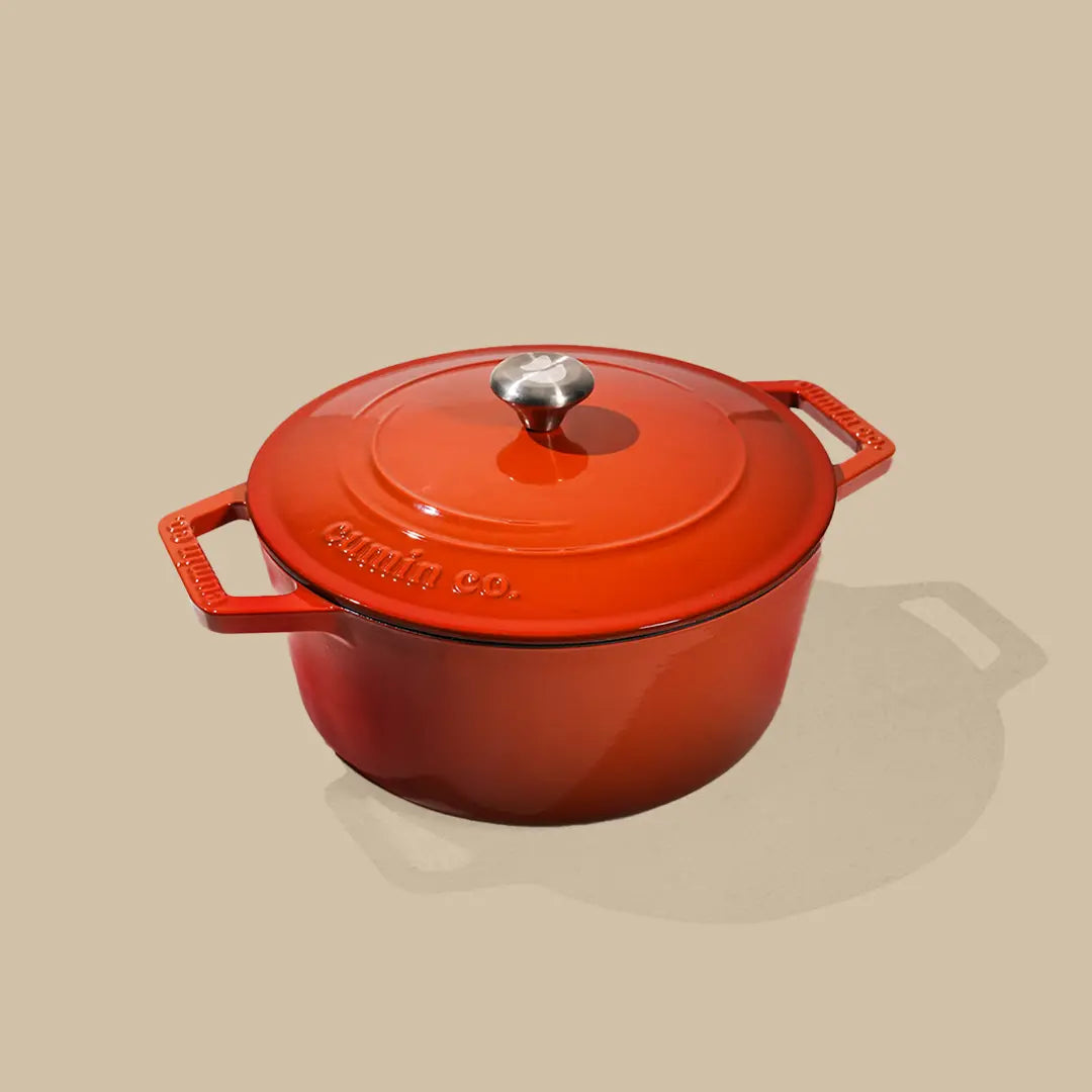 No. 8 Enamel Cast Iron Dutch Oven (2.5L)