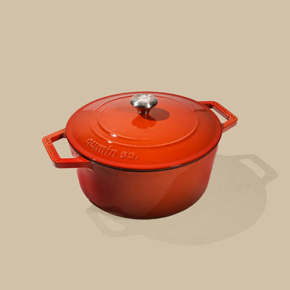 No. 8 Enamel Cast Iron Dutch Oven (2.5L)