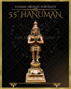 Hanuman Panchaloha Bronze Icon - 5.5"