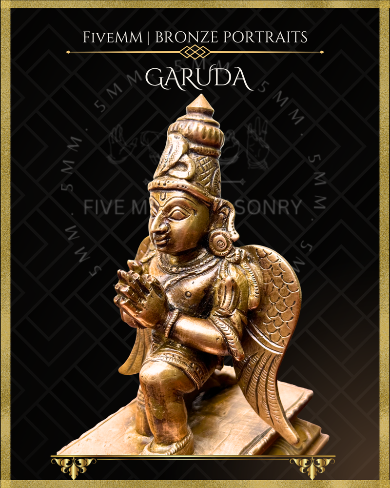 Garuda Panchaloha Bronze Icon - 6.5"