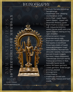 Thiruchendur Murugan Panchaloha Bronze Icon - 10"-  Masterpieces Collection