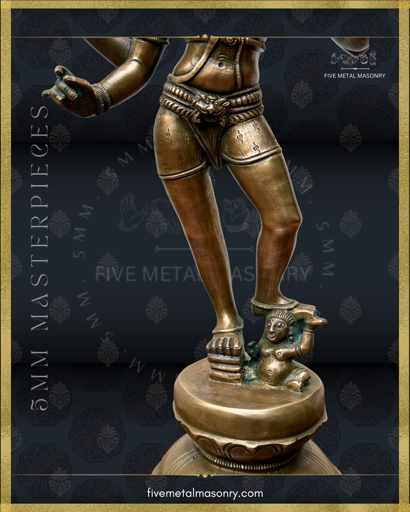 Vinadhara Dakshinamurti Shiva Panchaloha Bronze Icon - 16" - Masterpieces Collection