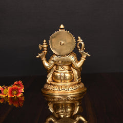Brass Superfine Ganesha Idol (8 Inch)