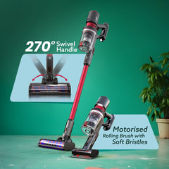 AGARO Supreme Cordless Stick Vacuum Cleaner,2In1 Handheld&Stick,400W Motor,25 Kpa Suction Power,3 Adjustable Suction Mod