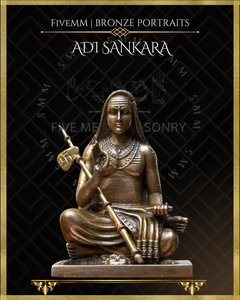Adi Shankaracharya - 3" Panchaloha Bronze Icon