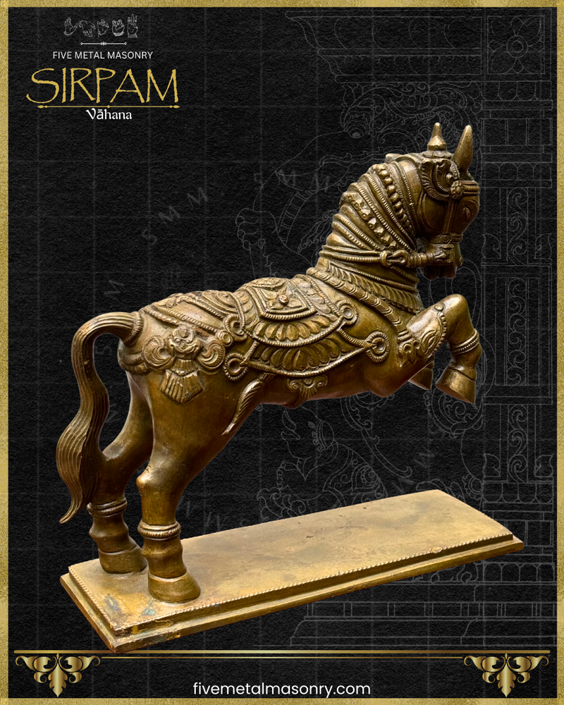 Asva:Horse Panchaloha Bronze Icon - 9" - Sirpam Collection