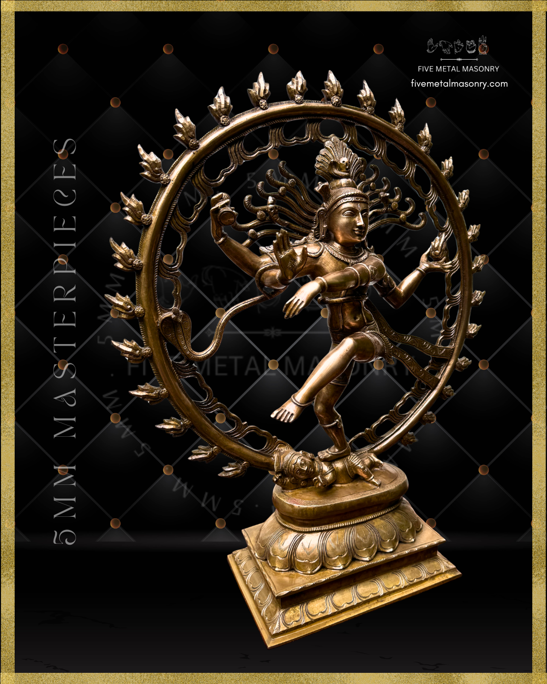 Nataraja Panchaloha Bronze Icon - 18" - Masterpieces Collection