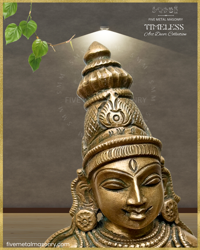Nrtta (Dancing) Saraswati Panchaloha Bronze Icon - 13" - Timeless Collection