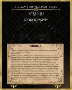 Vishnu Panchaloha Bronze Icon - 10.5"