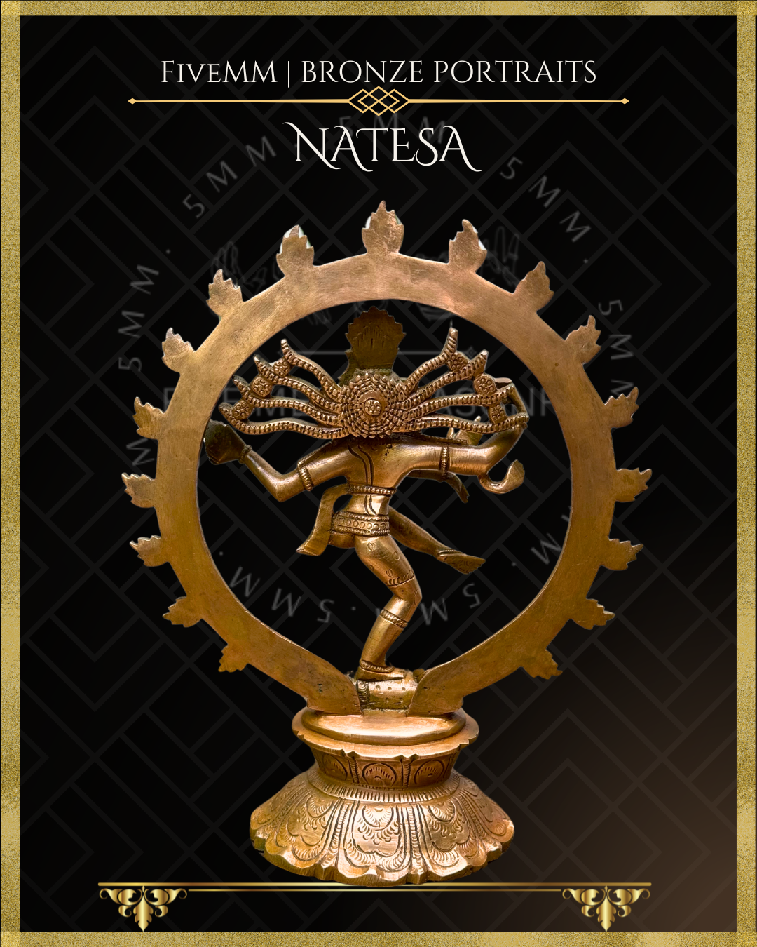 Nataraja Panchaloha Bronze Icon - 8"