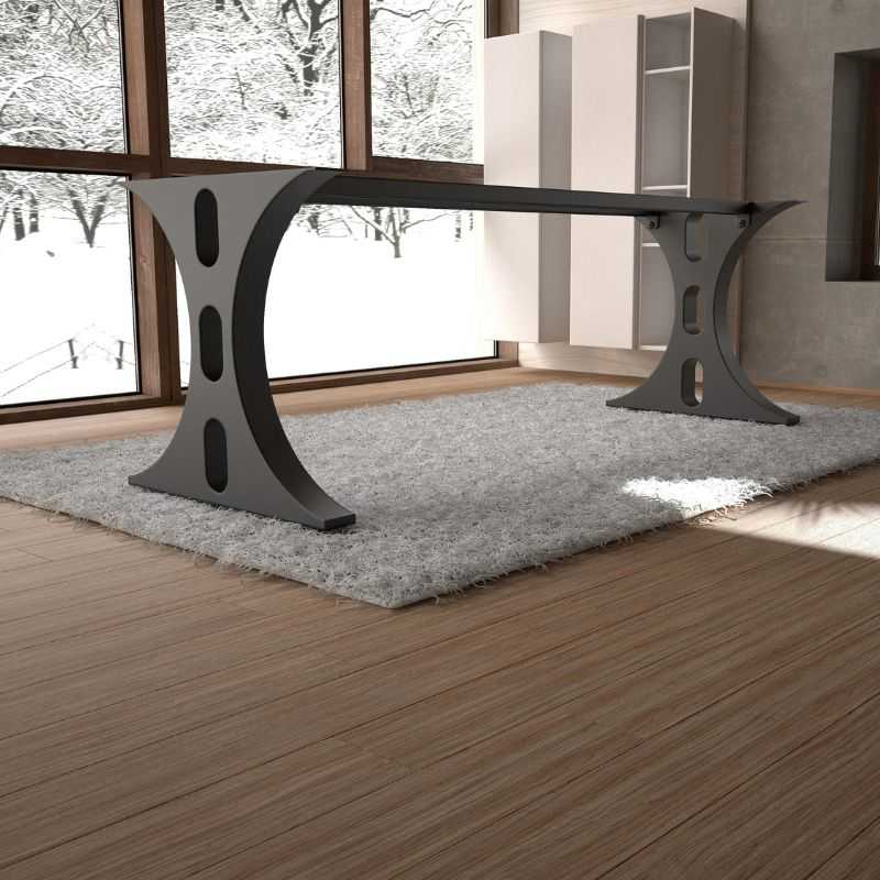 MS Powder C-Shape Coated Metal Table Legs | Industrial Legs Design for Desks & Tables