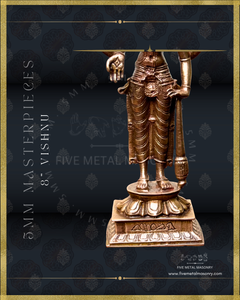 Vishnu Panchaloha Bronze Icon - 8" - Masterpieces Collection