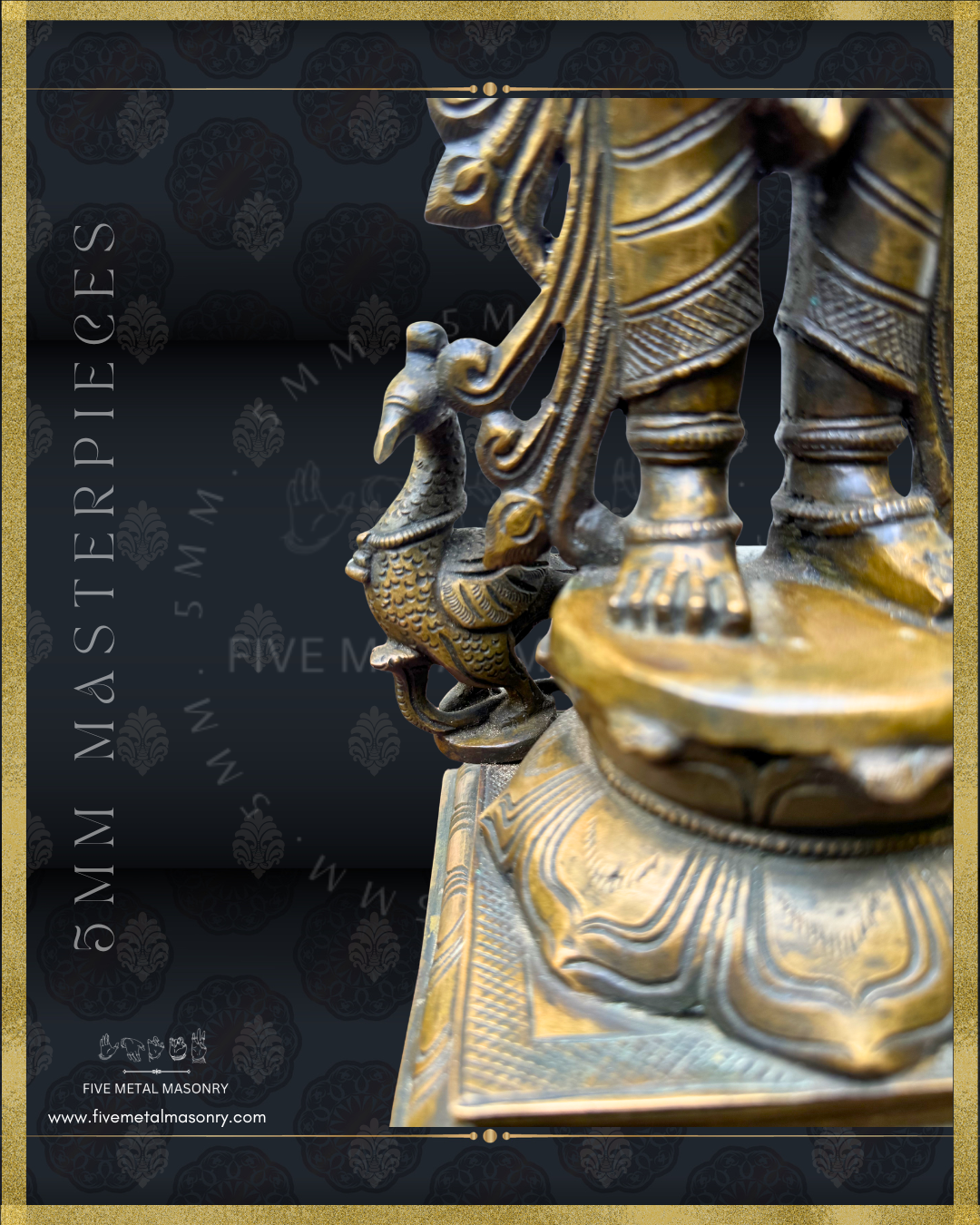 Murugan Panchaloha Bronze Icon - 18" - Masterpieces Collection