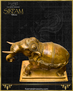 Gaja:Elephant Panchaloha Bronze Icon - 8" - Sirpam Collection