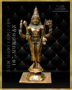 Murugan|Subramaniar Panchaloha Bronze Icon - 10" Masterpieces Collection