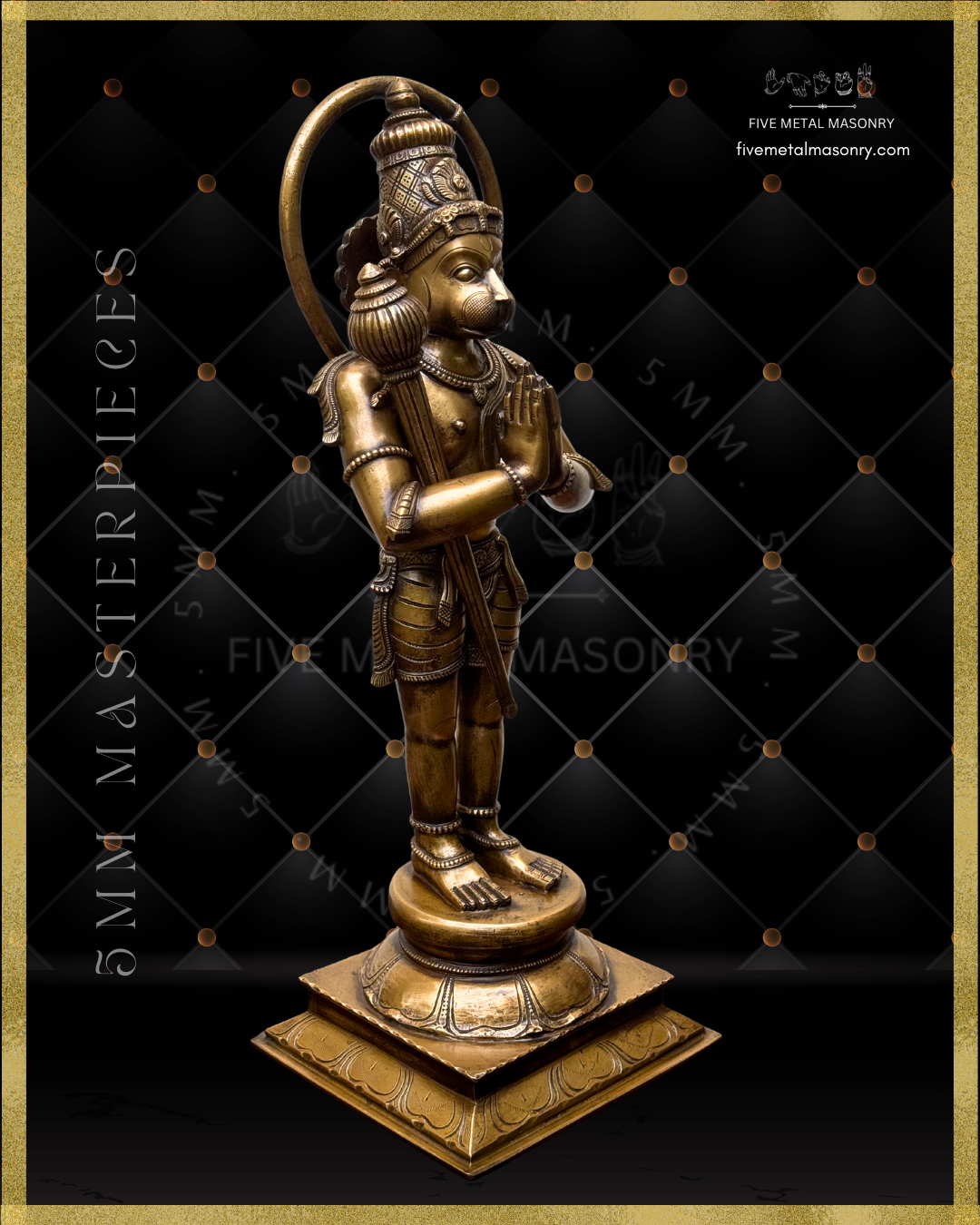 Hanuman Panchaloha Bronze Icon - 18"-  Masterpieces Collection