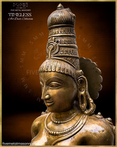 Parvati as Boga Shakti Panchaloha Bronze Icon - 21" - Timeless Collection