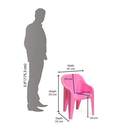 Nilkamal Eeezy Go Plastic Baby Arm Chair (Fairy Pink)