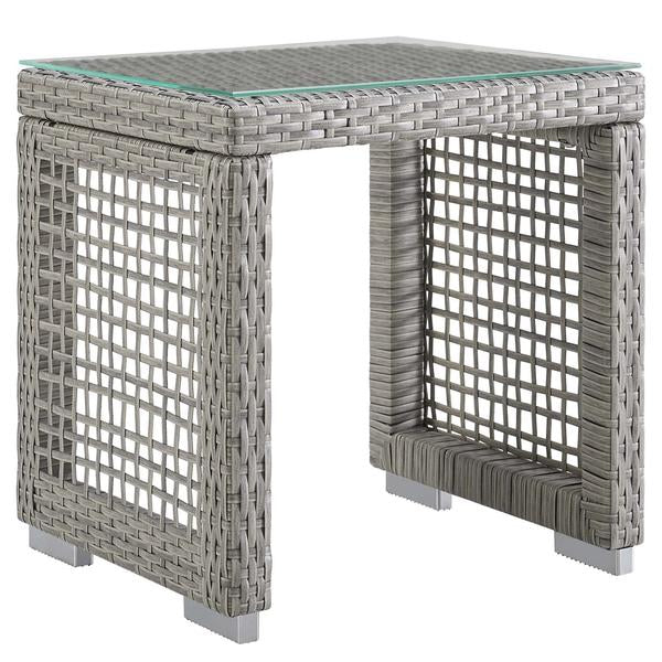 Malvolio Outdoor Set  1 Triple Seater, 1 Double Seater, 1 Single Seater, 2 Side table and 1 Center Table (Silver)